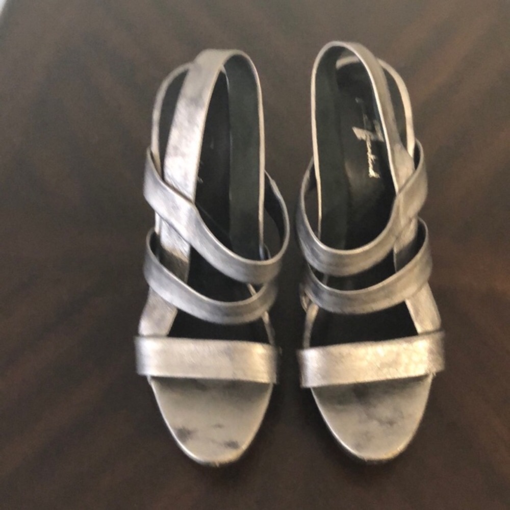 7 for all mankind wedge sandal